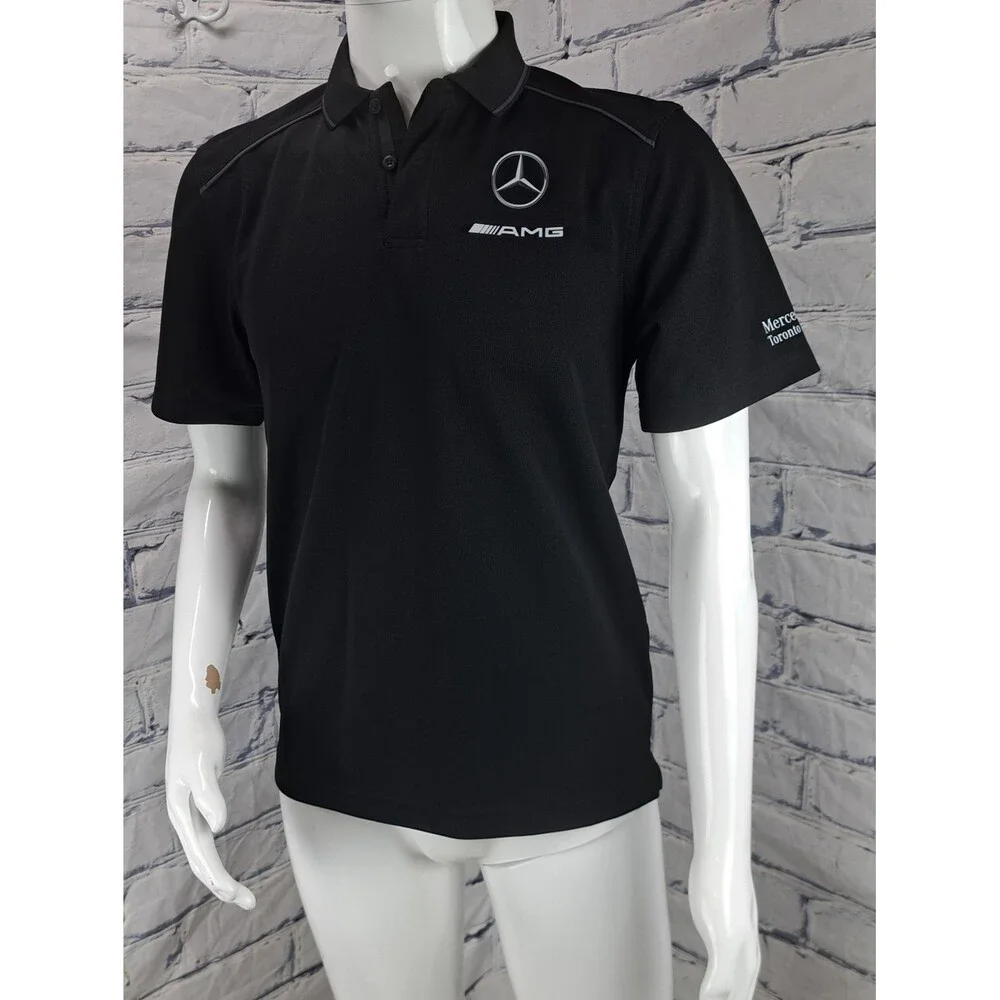 Mercedes Benz Men's Polo Shirt Logo AMG Promotional Hex Dry Stormtech golf Small